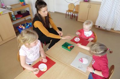 Ein Kunstwerk aus dem Kindergarten